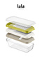 Hüner Grater and Slicer Set with Chamber and Lid – 3 Different Attachments, Stainless Steel - 5