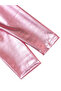 Girl's Metallic Shiny Pink Leggings 6-10 Years - 4
