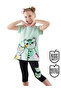 Polka Dot Tiger Girl's T-Shirt Tights Set