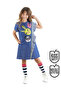 Three Friends Woven Girls' Blue Summer Dress
