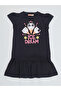 Ice Cream Dream Cotton Girls' Summer Navy Blue Dress - 3