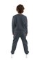 Plain Dark Gray Boy's Comfortable Tracksuit Set - 2