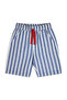 Boy's Set Motorcycle Printed 100% Cotton T-Shirt Striped Woven Shorts Summer Set - 8