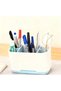 Multi-Slot Removable Toothbrush Holder with Drainage Base,Ventilated Bathroom Organizer for Toothbrushes,Makeup Brushes,and Razors,Blue - 7