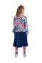 Girl's Midi Length Denim Skirt - 2