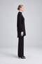 Silvery Cashmere Fabric Double Set Black - 2
