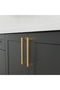 Aluminum Bridge Matte Gold 160 mm Handle Luxury Country Kitchen Furniture Cabinet Drawer Handle - 2