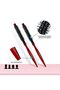 Round Hairbrush for Blow Drying, Small Round Brush for Short Hair, Roller Comb, Wooden Pointed - 3
