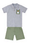Tiger Boys Summer Polo Neck T-Shirt Gabardine Shorts Set - 4