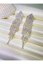 Women's Karya Model Dangle Stone Sparkle Evening Dress Earrings Daily Wedding Engagement - 3