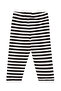 Red Meow Pow Striped Girl's Summer T-Shirt Tights Set - 8