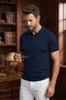 Maicon 100% Cotton Polo Collar Knitwear T-Shirt - 3