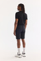Men's Black Elastic Waist Water Repellent Technical Fabric Relaxed Fit Shorts A61Y3655 - 4