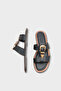 Lanni Buckle Flat Heeled Women's Slippers - 4