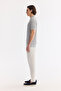 Men's Gray Polo Neck Button-Front Regular Fit Knitwear T-Shirt A61Y5017 - 4