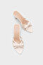 Holli Pointed Toe Strappy Mid-Heeled Stylish Women's Slippers - 5