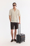 Men's Ecru Apaj Collar Breathable Soft Touch Short Sleeve Comfort Fit Shirt A61Y2025 - 8