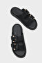 Madelene Flat-Toe Meal Two-Buckle Flat Heeled Women's Slippers - 2
