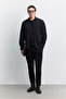 Men's Black Classic Collar Easy-Ironing Wrinkle-Resistant Water-Repellent Comfort Fit Shirt Jacket A62Y2531 - 8