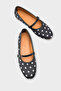 Cathryn Buckle-Strapped Polka Dot Women's Ballerinas - 2