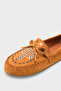 Lisabeth Red Leather Pack Embroidered Soft Women's Loafers Shoes - 2