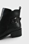 Round Buckle Mid-Heeled Women's Casual Boots - 5