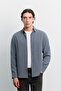 Men's Indigo Bottom Britli Collar Soft Touch Long Sleeve Comfort Fit Shirt A62Y2021