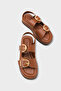 Cortney Women's Sandals with Wedge Heels and Double Strap Buckle - 5