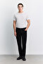 Men's Black Vintage Washed Cotton Elastane Madrid Comfort Slim Fit Jean Trousers A62Y3528