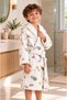Garson Size Children's Bathrobe 2-14 Years Old Piping Bathrobe - 3