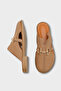 Vivyanne Genuine Leather Flat Heeled Women's Sabo Slippers - 3