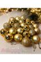 Christmas Pine Tree Ornament Gold Ball 3 cm 24 Pcs - 2