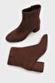 Isabella Round Toe Side Zipper Mid Heel Women's Boots - 5