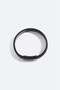 Men's Black Leather Hematite Stone Bracelet B009618 - 5