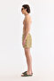Men's Yellow Quick-Drying Printed Relaxed Fit Swim Shorts with Bag A61Y3817 - 3