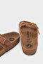 Double Buckle Flip-Flop Flat Heeled Women's Slippers - 5