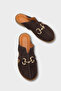 Vivyanne Genuine Leather Flat Heeled Women's Sabo Slippers - 2