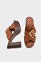 Marlo Platform Cross-Strapped Metal Buckle Women's Slippers - 3
