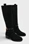 Simone Hand-Knitted Women's Boots with Wooden Accessories