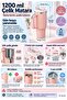 316 L Steel 1.2 L Pink Hand Thermos Mug with Straw (No Sealing) Cin856Pm - 6