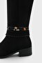 Simone Hand-Knitted Women's Boots with Wooden Accessories - 4