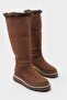 Tracy Fur Round Toe Women's Boots