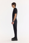 Men's Black Stone Washed Cotton Elastane Madrid Comfort Slim Fit Jean Trousers A61Y3510 - 3