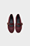 June Buckle Double Strap Mesh Round Toe Flat Heeled Casual Women's Ballerinas - 6