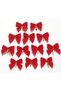 Christmas Tree Ornament 12 Pieces Red Bow Ornament Pine Tree Ornament - 9