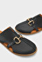 Vivyanne Genuine Leather Flat Heeled Women's Sabo Slippers - 4