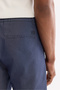 Men's Indigo Elastic Waist Cotton Relaxed Fit Shorts A61Y3717 - 7