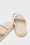 Selie Round Toe Lu Tek Parmaklı Metal-Accented Women Slipper - 3