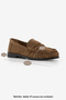 Women's Genuine Leather Oval Toe Moccasin Stitched Drawstring Loafer Casual Shoes Lefora Camel Suede - 8