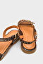 Griselda Genuine Leather Metal Studded Strappy Flat Heel Women's Sandals - 4